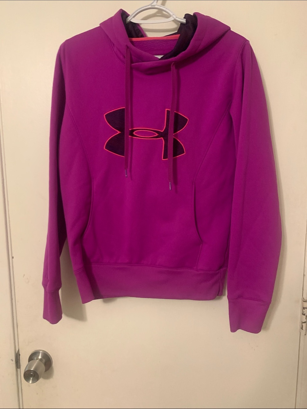 Under Armour Women's Bright Magenta Cowl-Neck Pullover with Hood
